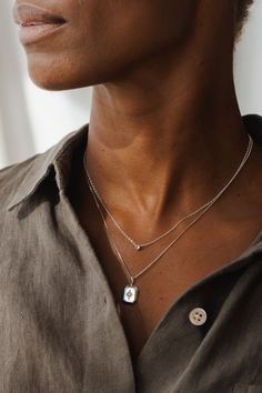 Build your signature look with custom silver necklaces, gemstone necklaces and personalized necklaces with initials, names, symbols and more. Silver Necklace Stack, Bar Necklace