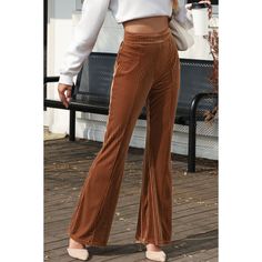 Charli High Waist Flare Corduroy Pants | Threaded Pear Jumpsuit Men, Costume National, Solid Leggings, Men's Coats And Jackets, Corduroy Pants, Urban Outfits, Loafers For Women, Flare Pants, Dusty Pink