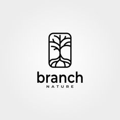 Abstract branch tree logo line art minimal design Abstract Tree Logo, Minimal Tree Logo, Tree Logo Ideas, Tree Icon Logo, Hope Logo, Environment Logo, Line Art Minimal, Logo Line Art