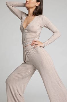 Negative | Whipped Henley in Sand – Negative Underwear Elegant V-neck Sleepwear For Relaxation, Stretch V-neck Sleep Top, Feminine V-neck Sleepwear For Lounging, Stretch V-neck Sleepwear, Fitted V-neck Top For Relaxation, Fitted Seamless V-neck Sleepwear, Feminine V-neck Lounging Sleepwear, Feminine V-neck Sleepwear For Relaxation, V-neck Sleepwear