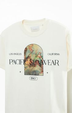 Step into style with the Pacific Sunwear Renaissance T-Shirt, featuring a classic crew neckline, short sleeves, and a standard fit for everyday comfort. Elevate your look with custom-branded graphics meticulously printed on the front and back, making this tee a bold statement of style.   	Crew neckline 	Short sleeves 	Standard fit 	Front graphic 	Machine washable Pacific Sunwear, Incentive Programs, My Mobile Number, Elevate Your Look, Oversized T Shirt, The Pacific, Oversized Tshirt, Pacsun, Oversized Fits