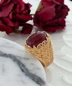 Ruby Corundum Gold Plated Silver Cocktail Ring, 925 Sterling Artisan Made Floral Filigree Boho Statement Ring, Purple Gemstone Ring Handmade rings jewelry, victorian ring Material: 925 Sterling Silver with Gold Plated( NICKEL FREE ) Gemstone: Amethyst 12x16 mm. FREE, FAST AND TRACKABLE SHIPPING FOR ALL EU COUNTRIES AND USA. -That ring is so stunning and dainty. Perfect for everyday wear. There is a gorgeous small Flower on the band of the ring and Amethyst Gemstone that dainty. This blue stone ring is made from our finest silver so they are durable for your everyday wear. COMES WİTH VELVET POUCH AND LUXURY GİFT BOX. Makes a great gift: Beautiful jewelry to give for every occasion. The perfect present  for mom , sister, daughter , granddaughter , grandmother , wife , girlfriend , best frien Spiritual Oval Ruby Ring, Fine Jewelry Carved Ring, Carved Ring Fine Jewelry, Spiritual Oval Ring With Intricate Design, Heirloom Ruby Ring With Gemstone Accents Gift, Heirloom Ruby Ring With Intricate Design For Gift, Heirloom Ruby Ring With Gemstone Accents As A Gift, Heirloom Ruby Ring With Intricate Design, Spiritual Oval Rings With Intricate Design