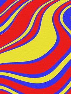 Red, yellow, and blue swirl wallpaper with grainy textured filter. Blue Swirl Wallpaper, Yellow Palette, Red And Black Wallpaper, Blue Drawings, Color Palette Yellow, Color Collage, Blue Swirl, Blue Colour Palette, Yellow Aesthetic