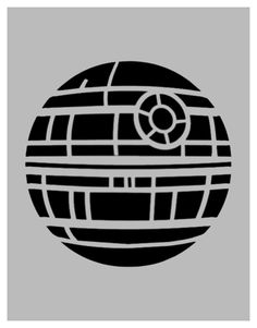 Star Wars Death Star Completed 8.5" x 11" Custom Stencil FAST FREE SHIPPING | eBay Star Wars Pumpkin Carving, Star Wars Diy Crafts, Star Wars Party Decorations, Star Wars Stencil, Star Wars Christmas Tree, Star Wars Silhouette, Star Wars Wall Decor, Nerd Christmas, Star Wars Painting