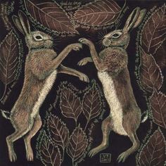 Hare Painting, Hare Print, Petit Tattoo, Wild Hare, Rabbit Run