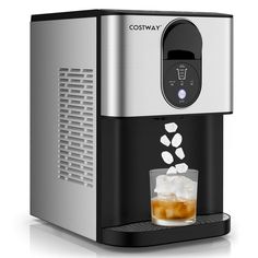 an image of a coffee machine with ice cubes