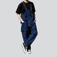 Introducing our 2023 Spring-Summer Collection safari-style baggy bib overalls a urban trend that's sure to turn heads!Why You'll Fall In LoveThis unique silhouette is tailored for the couture-forward who prefer making a statement. With its baggy fit and suspenders closure. you can enjoy a fashion take on the timeless safari-style overalls. Its vibrant colors and sanded finish promise a timeless. laid-back look that'll make you stand out from the crowd.Unmissable Highlights: Baggy Fit: Unparallel Utility Cotton Overalls With Patch Pockets, Baggy Blue Overalls With Pockets, Utility Overalls With Patch Pockets, Utility Overalls With Patch Pockets And Bib Front, Utility Cotton Overalls With Pockets, Relaxed Fit Cotton Overalls, Casual Summer Overalls With Side Pockets, Blue Denim Jumpsuit With Side Pockets, Casual Relaxed Fit Overalls With Patch Pockets