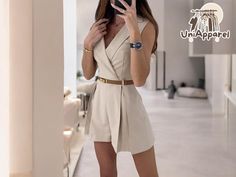 Sleeveless Plain Jumpsuit | Fashionable Short Romper Set | Casual Women's Outfit The size chart is smaller than the regular size please add 2-3 cm.  If you have any questions, don't hesitate to contact us, we are quick to reply. Refund & returns: We accept refunds in case the item comes defective, up to 7 days from package arrival. However, we do not accept returns for size-related issues or any damages caused by the buyer. Processing & Delivery: We usually process orders within 1-3 business days and then dispatch them, delivery usually takes between 7-14 business days. - 100% Satisfaction Guarantee - Premium Quality Products - 24/7 Customer Support Plain Jumpsuits, Damen Outfit, Womens Jumpsuits, Short Romper, Casual Sets, Womens Casual Outfits, Short Rompers, Jumpsuits For Women, Jumpsuit Romper