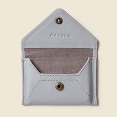 A compact envelope card holder to keep all your cards and cash in one place securely. This color has RFID protection. This handcrafted product was created in California using repurposed leather from factories around Los Angeles. Casupo searches for beautiful leathers all over the world, finding treasures and giving rediscovered leathers new life, new purpose, a new future of style. This sustainable collection of newly found leather lessens the amount of waste in the world to create a truly eco-f Belt Organizer, Mini Envelope, Envelope Card, Mini Envelopes, Envelope Wallet, Rfid Wallet, Passport Wallet, Clip Wallet, Minimalist Wallet