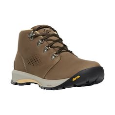 The Danner� Inquire Chukka Waterproof Hiking Boots for Ladies are ready for anything life throws your way. From mountain hikes to mornings in the garden, These Danner boots feature style and performance you'll appreciate. Quality full-grain leather uppers pair with Danner Dry waterproof linings to keep your feet dry, and the removable OrthoLite footbeds combine with Danner Plyolite� midsoles to provide shock-absorbing cushioning every step of the way. Trailguard thermoplastic polyurethane (TPU) shanks add stability for uneven ground, and the Vibram� outsoles with Megagrip compound have multidirectional Traction Lugs to deliver exceptional footing on both wet and dry surfaces. Built on a Women's Precision Fit last for exceptional comfort and support. These boots are eligible to be resoled a Brown Waterproof Walking Shoes For Adventure, Brown Gore-tex Walking Shoes For Outdoor Activities, Insulated Brown Hiking Boots For Camping, Brown Waterproof Boots With Round Toe For Camping, Brown Round Toe Waterproof Boots For Camping, Brown Waterproof Round Toe Boots For Camping, Brown Weatherproof Walking Shoes For Outdoor Activities, Brown Weatherproof Walking Shoes For Outdoor, Weatherproof Brown Walking Shoes For Outdoor Activities