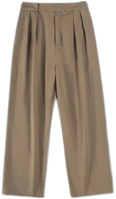 Baggy Brown Pants Solid Color, Baggy Brown Solid Color Pants, Khaki Workwear Pants, Brown Solid Color Work Pants, High Waist Brown Pants, Brown Straight Pants, Pleated Pant, Grey Colour Suit, Formal Trousers