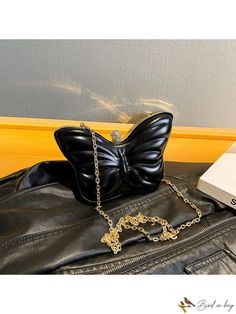 Bird in Bag - Lightweight Portable Classic Casual Butterfly Shape Black PU Fashion Evening Bag for Weddings, Parties, Teen Girls, Women, College Students, R Mini Butterfly, Animal Bag, Casual Preppy Outfits, Novelty Bags, Crossbody Bag Women, Classic Casual, Butterfly Shape, Casual Tote, Types Of Bag