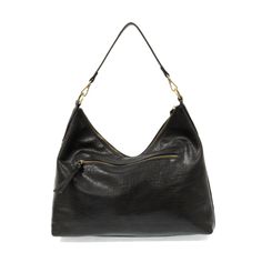 This oversized, slouchy, cool hobo bag is made of tumbled buffalo grain black vegan leather, which gives it that casual boho chic look! With two included removable shoulder straps, you can wear it as a short shoulder bag or a crossbody bag. Dimensions: 13.5 in. H x 16 in. W x 3.5 in. D 2 Removable shoulder straps: Non-adjustable short shoulder strap drop: 10 in. Adjustable long shoulder strap: 21-25 in. 2 Interior open pockets Interior zip closure pocket Zippered Top Closure Exterior back zipper Everyday Hobo Bag With Zipper Closure, Trendy Hobo Bag For On-the-go, Trendy Textured Leather Hobo Shoulder Bag, Textured Leather Hobo Bag For Everyday Use, Everyday Textured Leather Hobo Bag, Versatile Hobo Bag With Zipper Closure, Versatile Black Hobo Bag, Chic Textured Leather Hobo Bag For Daily Use, Chic Hobo Bucket Bag With Adjustable Strap