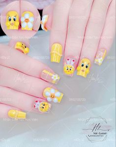 Nail Nail Designs, Summer Nails Art, Nail Art Designs For Beginners, Flare Nails, Nail 2023, Nail Art Inspo, Tape Nail Art, Easy Nail Art Designs, Kutek Disney