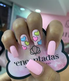 Crafts Valentines, Pastel Nails Designs, Nails Art Designs, Heart Nail Designs, Valentine Nail Art, February Nails, Nail Designs Valentines, Nails Pink, Pink Nail