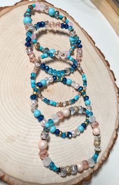 MLD 20% OFF SALE AND FREE SHIPPING - RUN DON’T WALK😍 No code needed, you don’t want to miss out!!!! This has NEVER happened before🤯😍❤️✨Promotion valid 6/21/2023-6/25/2023 Bohemian Blue Czech Glass Bracelets, Bohemian Blue Beaded Bracelets With Faceted Beads, Blue Bohemian Beaded Bracelets With Faceted Beads, Bohemian Blue Bracelets With Spacer Beads, Handmade Turquoise Czech Glass Bracelets, Handmade Turquoise Bracelets With Czech Glass, Blue Bohemian Bracelets With Spacer Beads, Blue Czech Glass Bracelets With Colorful Beads, Blue Bohemian Crystal Bracelet With Round Beads