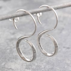 Sterling Silver Infinity Hoop Earrings - Otis Jaxon Silver Jewellery Infinity Hoop, Jewellery Sale, German Silver Jewelry, Evening Jewelry, Quirky Earrings, Silver Jewellery Indian, Exotic Women, Fine Silver Jewelry, Sterling Silver Drop Earrings