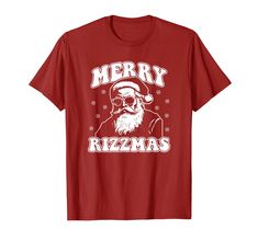 PRICES MAY VARY. Fun and festive design for those that want to show Christmas spirit and spread holiday rizz! Lightweight, Classic fit, Double-needle sleeve and bottom hem Personalized Christmas Shirts, Mens Christmas Shirts, Xmas Theme, Balls Shirt, Design Fails, T Shirt Png, Santa Shirts, Merry Christmas Shirts, Funny Christmas Shirts