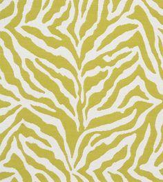 an animal print fabric in yellow and white