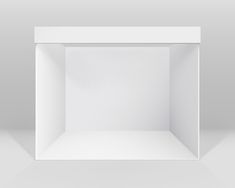 an empty white square box on a gray background