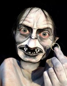 Gollum Maquillage Halloween Simple, Holloween Makeup, Inspo Makeup, Cosplay Inspo, Cool Halloween Makeup, Makeup Humor, Horror Makeup, Halloween Makeup Inspiration, Amazing Makeup