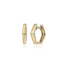 These 14KY Geometric Huggies, model S1863619, offer a modern twist on a classic design. Crafted from lustrous 14-karat yellow gold, these earrings feature a unique geometric pattern that hugs the earlobe, providing a comfortable and secure fit. Their sleek design makes them a versatile addition to any jewelry collection, easily transitioning from day to night wear. The huggies' minimalist aesthetic is perfect for those who appreciate elegance with a contemporary edge. Lightweight and durable, th Cheap Modern Huggie Earrings As Gift, Luxury Modern Hallmarked Huggie Earrings, Luxury Minimalist Yellow Gold Huggie Earrings, Gold Huggie Earrings, Huggie Earrings Gold, Gemstone Wedding Rings, Wedding Band Designs, Diamond Anniversary Bands, Classic Wedding Band