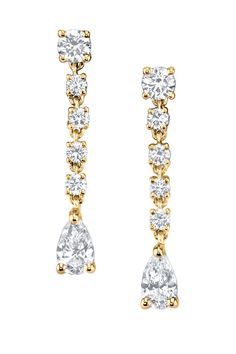 ANITA KO-Small Rope Diamond Earrings-YELLOW GOLD Anita Ko, Pear Diamond, Diamond Earrings, Pear, Diamonds, Yellow Gold, Yellow, Gold, Kos