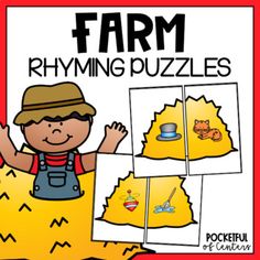 the farm rhyming puzzles