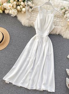 Simple A line sleeveless summer dress fashion dress 052 Fabric: blended Size(cm): S, M, L S length 106 bust 82 waist 66 M length 107 bust 86 waist 72 L length 108 bust 90 waist 76 Fitted Sleeveless Chiffon Dress For The Beach, Elegant A-line Party Sundress, Casual Fitted A-line Chiffon Dress, Sleeveless Chiffon Sundress, Solid Chiffon Sleeveless Mini Dress, Summer Chiffon Sleeveless Sundress, Chiffon A-line Beach Dress, Summer Sleeveless Chiffon Sundress, Solid Sleeveless Chiffon Mini Dress