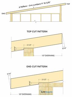 the top and bottom parts of a bed frame are shown with measurements for each piece