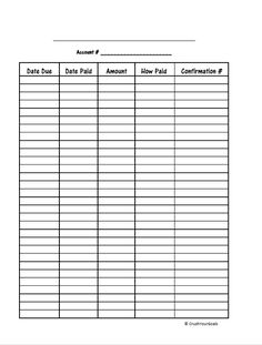 the printable table for an event is shown