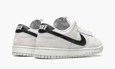 The Nike Dunk Low “Certified Fresh” is another clean look for the popular low-top sneaker.  As its name suggests, the “Certified Fresh” is a versatile, timeless look for the Dunk, and a welcomed addition to any sneaker collection.  The upper features a white mesh base with tonal suede overlays.  A black leather Swoosh can be found on either side of the shoe.  White “Nike” branding is embroidered on the heel.  A black “Nike” logo is paired with an orange Swoosh logo on the nylon tongue tag.  The Adidas Yeezy Women, Fresh Shoes, Nike Brand, White Mesh, Nike Dunk Low, Sneaker Collection, Dunk Low, Sport Sneakers, Nike Dunk