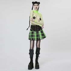 Material:?Cotton; Polyester; Elastane; Polyamide 
Weight: 0.166KG 
Size: XS-4XL 
SKU:?WQ-612BQF Pleated Skirt Plaid, Steampunk Outfits, Summer Plaid, Style Steampunk, Plaid Pleated Skirt, Punk Rave, Steampunk Clothing, Rave Wear, Plaid Fabric