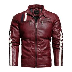 Mens Leather Jacket Vintage, Vintage Motorcycle Jacket, Faux Leather Jacket Men, Winter Leather Jackets, Motorcycle Leather Jacket, Distressed Leather Jacket, Biker Coat, Mens Leather Clothing, Biker Jacket Men