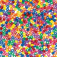 an image of many different colored beads in the shape of numbers on a white background