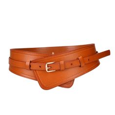 Luxury Split Leather Girdle Belts For Women Adjustable Belt For Work, Adjustable Self Belt For Workwear, Modern Leather Belt For Fall, Trendy Adjustable Belt For Formal Occasions, Trendy Adjustable Formal Belt, Modern Adjustable Brown Belt, Leather Belts For Formal Fall Occasions, Chic Leather Belt Buckles For Fall, Formal Leather Belts For Fall