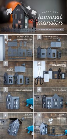 the instructions for how to make a paper house