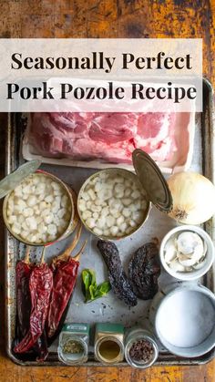 Craving comfort food? Try this rich and hearty Pozole Rojo recipe with tender pork and hominy, simmered in a delicious red chile broth. A Mexican dish everyone will love! Pork Pozole Recipe, Hominy Stew, Pozole Rojo Recipe, Pork Pozole, Recipe With Pork, Green Pozole, Pozole Recipe, Mexican Stew, Fall Crockpot Recipes