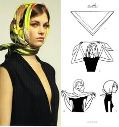 Scarf Knots, Mode Turban, Hair Scarf Styles, How To Wear Scarves, Fashion Hacks Clothes, Mode Vintage, Mode Inspiration