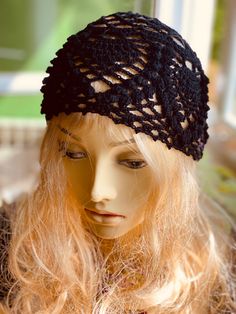 Black Beanie, Black Mesh, Skull Cap Beanie, Skull Cap, Mesh, Knitwear, Fashion Outfits, Hats, Black