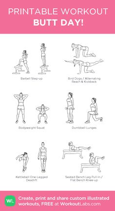 the printable workout poster is shown with instructions for how to do it