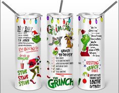 Schedule Tumbler-Stay Foxy Boutique, Florissant, Missouri Grinch Tumbler, Der Grinch, Stink Stank Stunk, Christmas Collage, Christmas Tumblers, Grinch Christmas, Metal Straws, Sublimation Ink, The Grinch