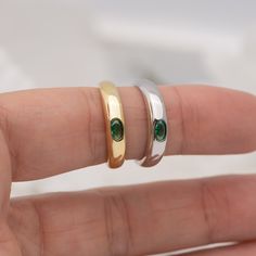 Elegant dome ring with a minimalist emerald center stone is the perfect statement piece. It's dainty and pairs well with other rings. D E T A I L S ▫︎ Made of High Quality 925 Sterling Silver ▫︎ Finish: Thick Plating of 14k Gold or Rhodium ▫︎ Dimensions: 4.5 mm in Height ▫︎ Available in Sizes 4 - 10 ▫︎ Made with the highest grade of cubic zirconia stone for an authentic look ▫︎ Also available in White CZ center stone https://www.etsy.com/listing/876281908/minimalist-dome-ring-gold-ring-chunky?ga Opal Stacking Ring, Sterling Silver Opal Ring, Silver Opal Ring, Opal Ring Gold, Simple Diamonds, Ringe Gold, Dome Ring, Chunky Rings, Minimalist Ring