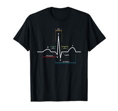 PRICES MAY VARY. ECG / EKG Heartbeat T-Shirt: This medical shirt is perfect for doctors, surgeons, nurses, emergency medics, pre med and medical school students. Ideal for cardiologist, cardiothoracic surgeon or anyone who loves heart medicine. Great as a gift for Christmas, graduation and birthday. Lightweight, Classic fit, Double-needle sleeve and bottom hem Cardiothoracic Surgeon, Heart Medicine, Medical Shirt, Student Shirt, Pre Med, Med Student, Medical School, Gift For Christmas, School Students