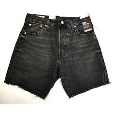 Levi's Mens 501 '93 Cut Off Jean Shorts 7" Black 100% Cotton Button Fly Size 30 Levi's New With Tags. 100% Cotton Button Fly Sits Below Waist, Hits Above Knee Waist: 15" Length: 16" Inseam: 6.5" Rise: 11" Why Shop With Us?Customer Service Is Our #1 Priority Excellent Pricing Excellent Feedback Quality Assurance Fast Shipping Feedbackif You Are Completely Satisfied With Your Purchase Please Leave Us Positive Feedback. If There Is An Issue With Your Order, Please Understand We Are Human And We Do Classic Black Jeans For Summer, Levi's Short Length Bottoms For Streetwear, Classic Black Summer Jeans, Classic Black Shorts With Belt Loops, Washed Black Bottoms With Button Closure For Streetwear, Levi's Black Bottoms For Streetwear, Levi's Short Streetwear Bottoms, Streetwear Washed Black Bottoms With Button Closure, Levi's Black Relaxed Fit Jean Shorts