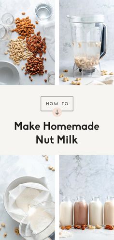 how to make homemade nut milk