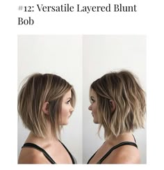 Layer Hair, Soft Layer, Mom Hair, Brunette Bob, Best Bob Haircuts, Modern Texture, Stacked Bob Haircut, Bob Haircut With Bangs