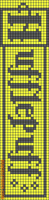 a large yellow and black chart with numbers on the bottom, and an orange line in the middle