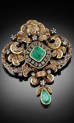 Emerald Jewelry, Vintage Jewels, Gorgeous Jewelry, Stunning Jewellery, Antique Jewellery, Vintage Jewellery