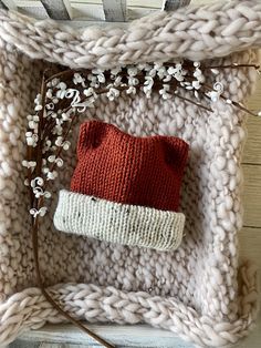 This adorable Knit Fox Hat is sure to keep your baby's head cozy during those cold months! The neat thing about this beanie is it is a grow with me hat. It can fit anywhere from newborn to approximately 5 months just by adjusting the brim. For newborns, just fold up the brim to the size you need - and as baby grows, adjust brim as needed or completely unfold the brim to get the full size. See photos for the different wearable styles. This hat was made using 100% acrylic yarn We are unable to acc Cute Soft Hats Perfect As Gifts, Cute Soft Hats For Gifts, Soft Adjustable Hat As A Gift, Adjustable Soft Hat For Gifts, Adjustable Soft Hat As A Gift, Warm Cute Bonnet, One Size Fits Most, Cute Soft Knit Hat, One Size Fits Most, Soft Knit Beanie Hat As Gift, Warm Yarn Hats For Gifts